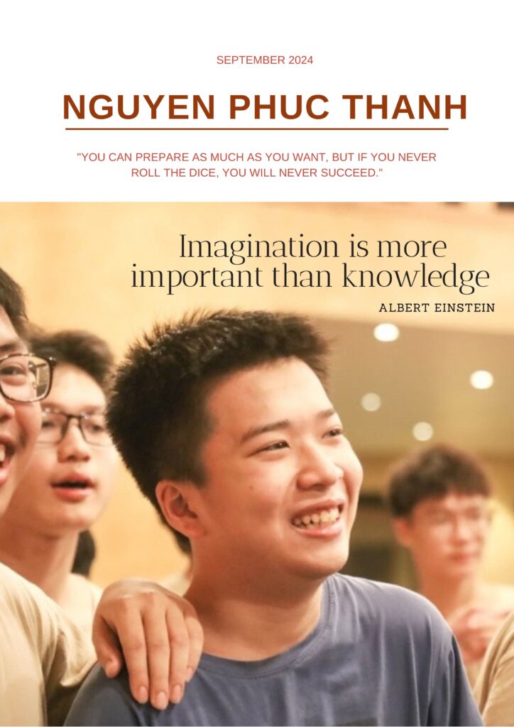 NGUYEN PHUC THANH’s Story